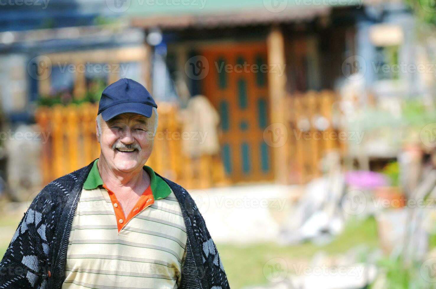 happy senior man outdoor photo