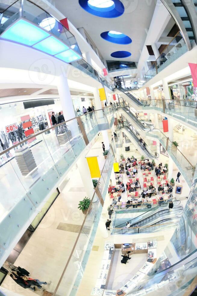 Interior of a shopping mall photo