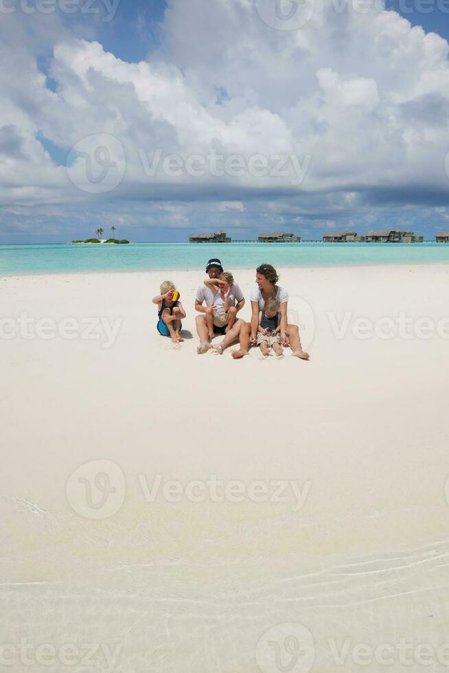 happy family on vacation photo