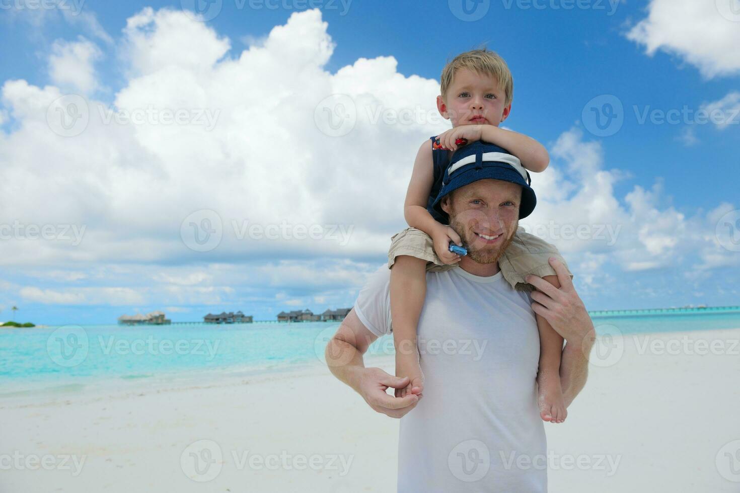 happy family on vacation photo