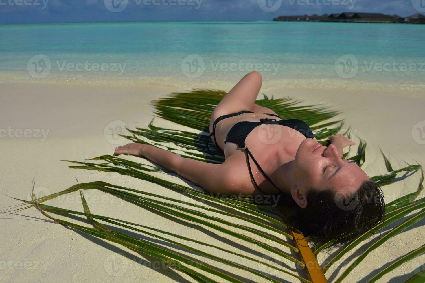 happy woman at summer photo