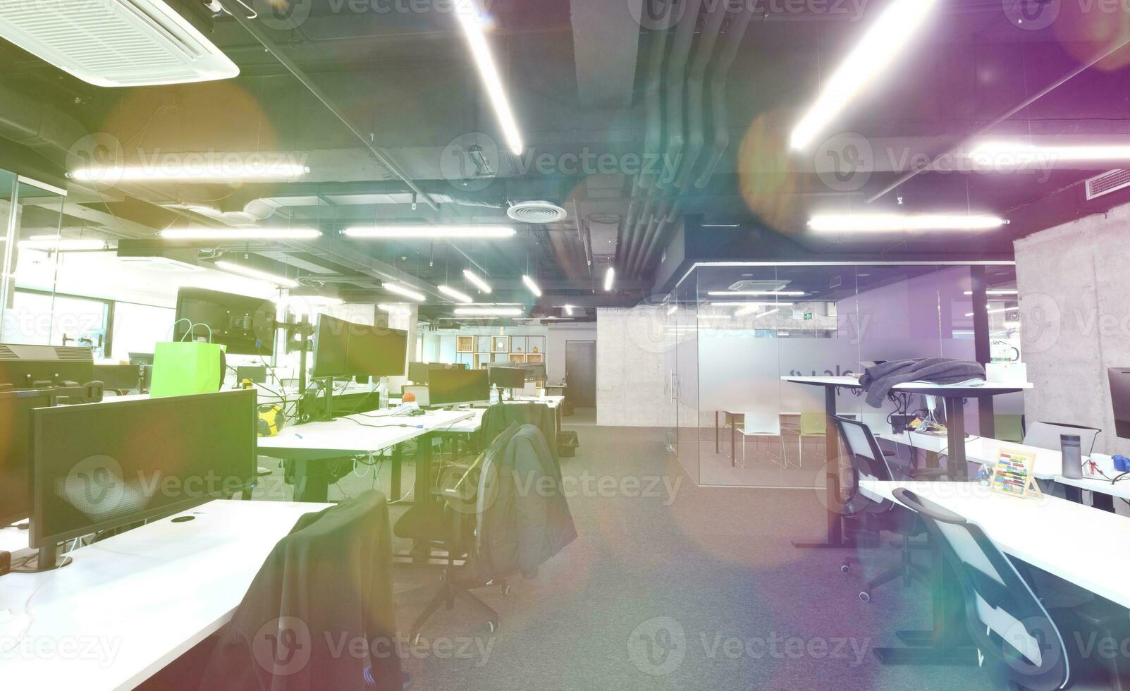Empty Modern open plan Office photo