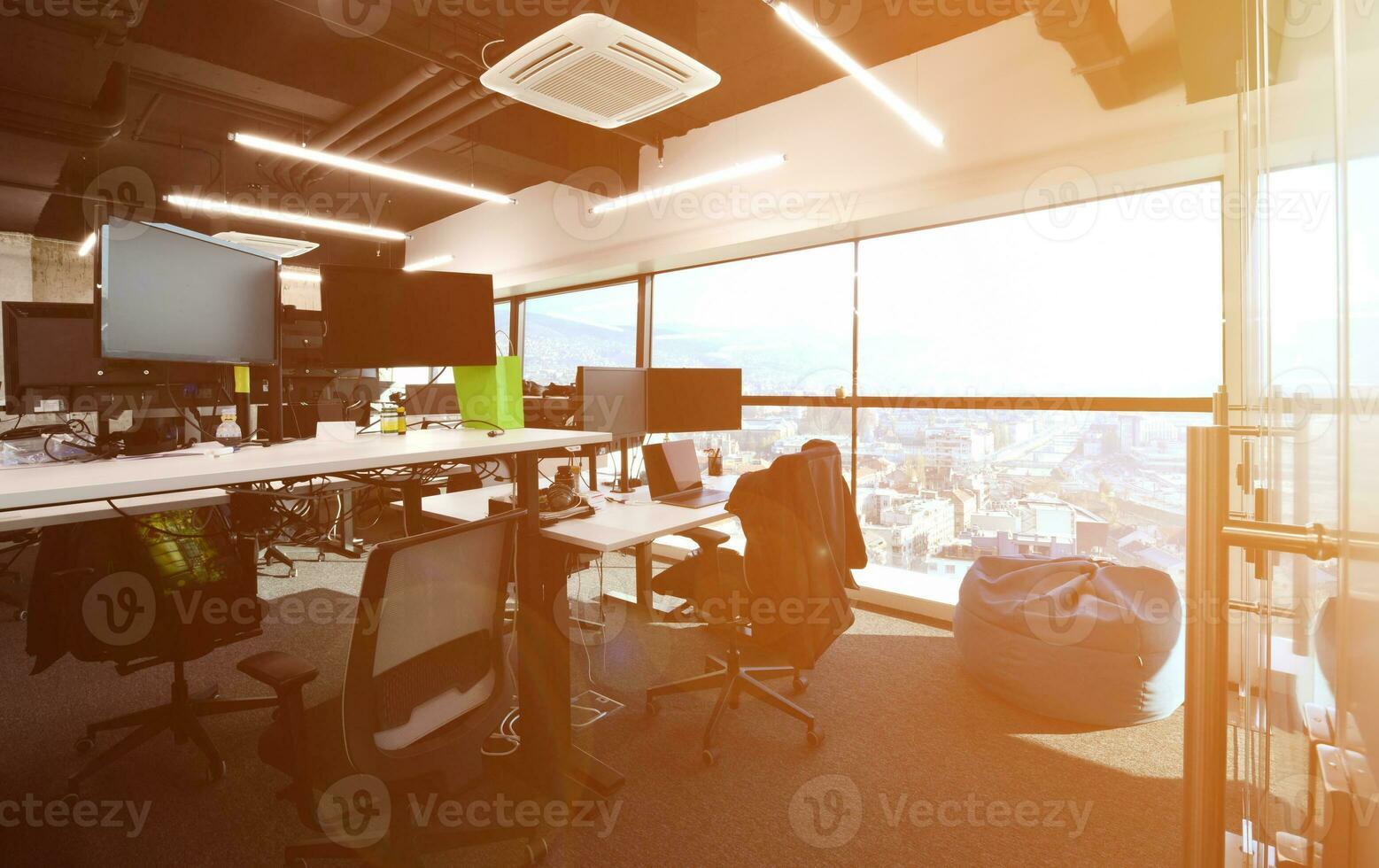Empty Modern open plan Office photo