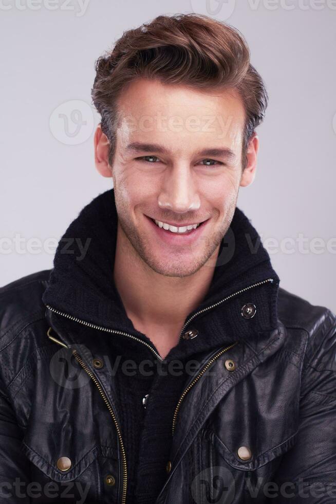 handsome young man portrait photo