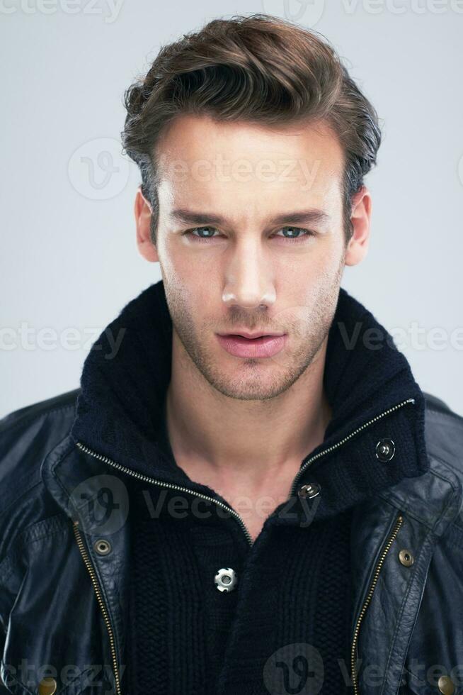 handsome young man portrait photo