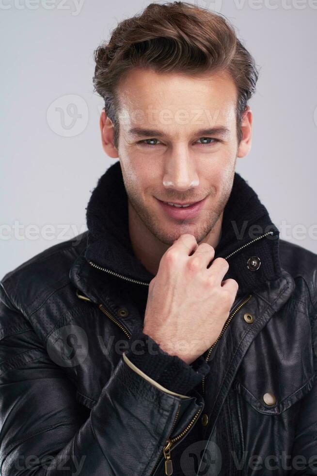 handsome young man portrait photo