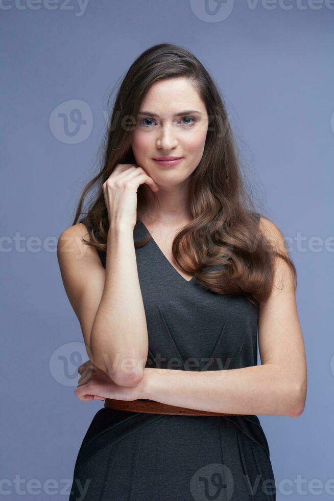 portrait of young woman isolated photo