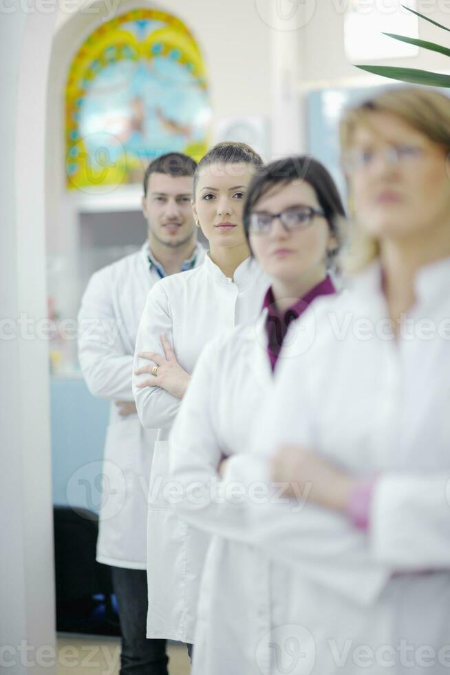 equipo de personas de farmacia farmacia foto