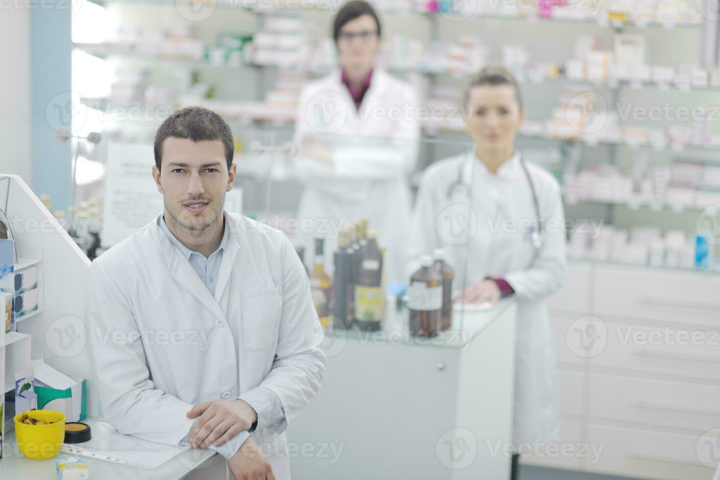 pharmacy drugstore people team photo
