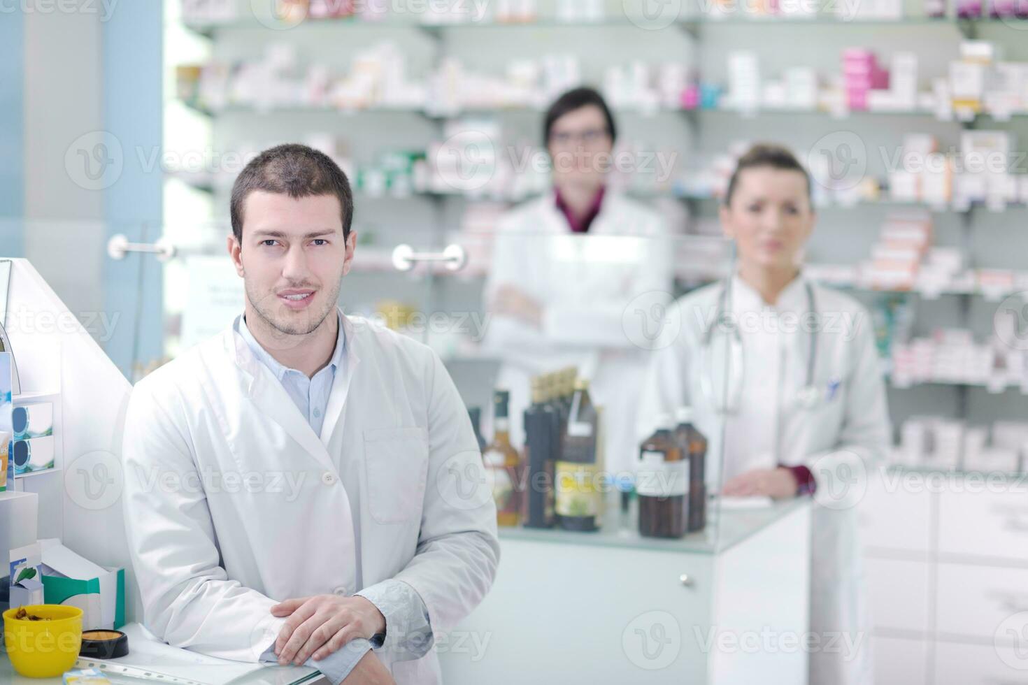 pharmacy drugstore people team photo