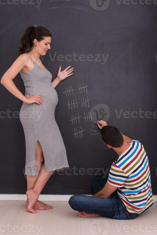 pregnant couple accounts week of pregnancy photo