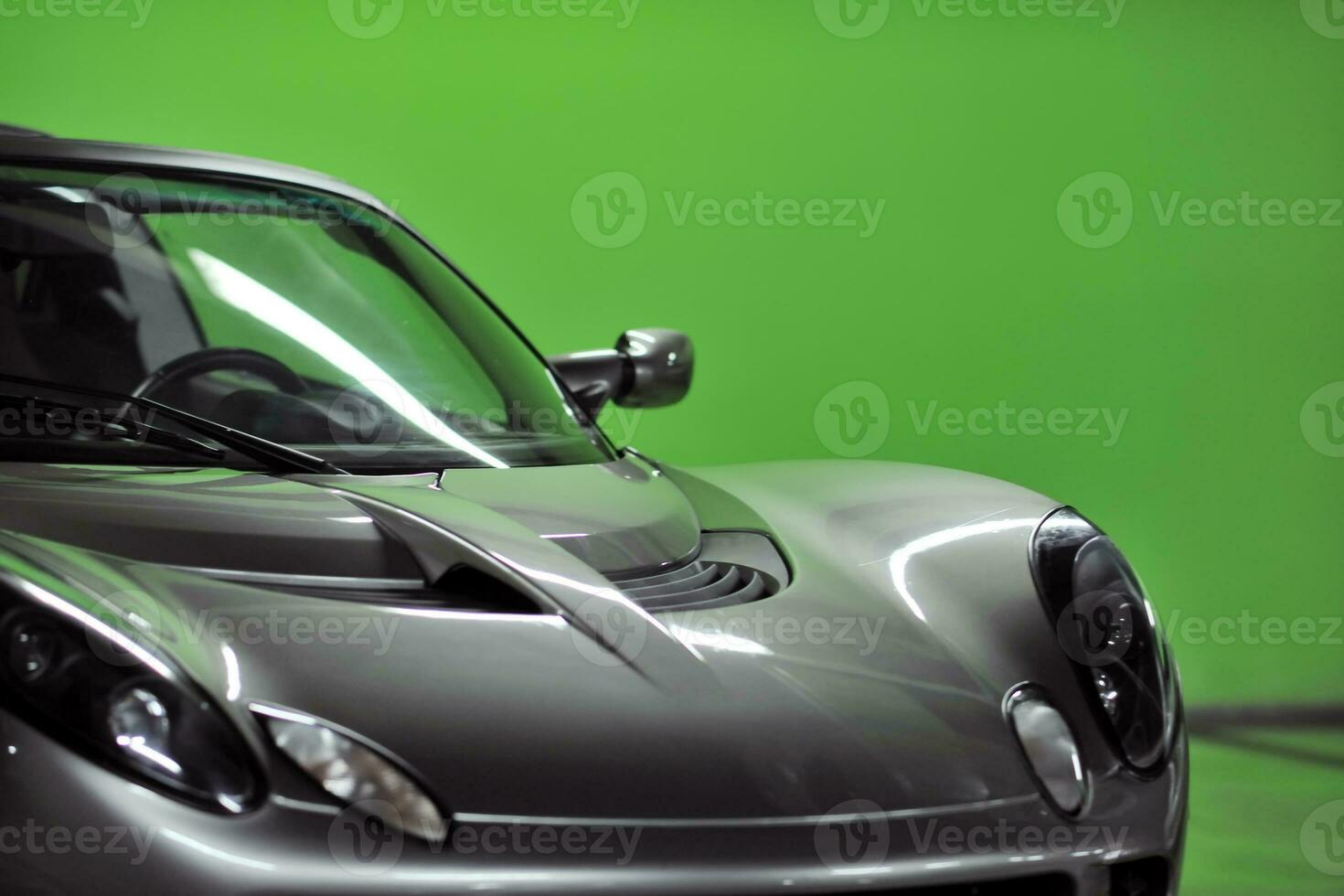 sport car with green background photo