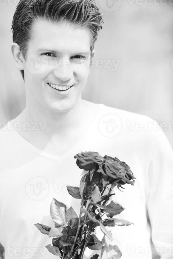 retrato casual de hombre joven foto