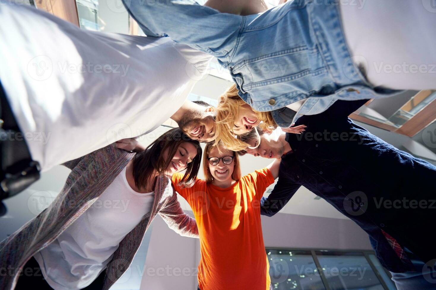 happy students celebrate photo