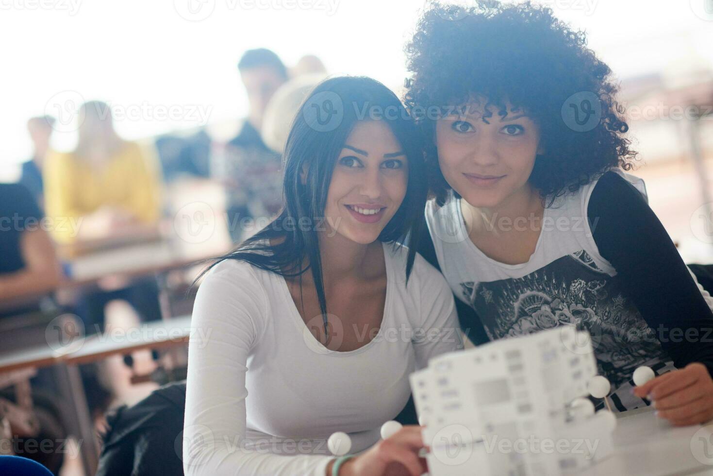 portrait of young female student photo