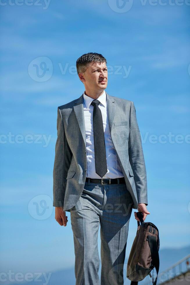 senior  businessman outdoors photo