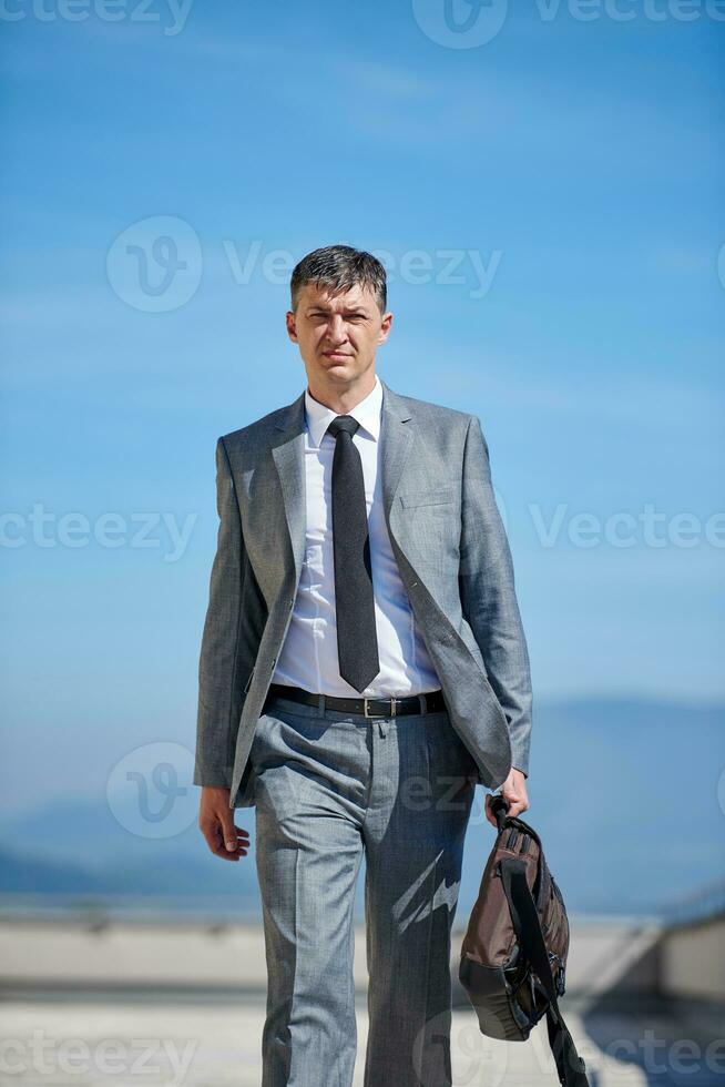 senior  businessman outdoors photo