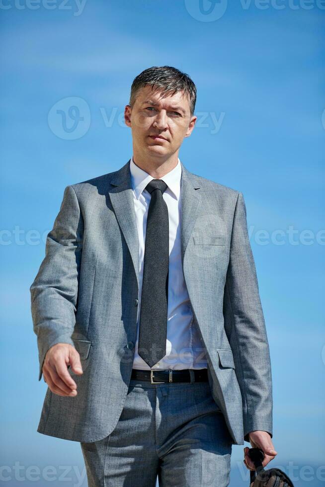 senior  businessman outdoors photo