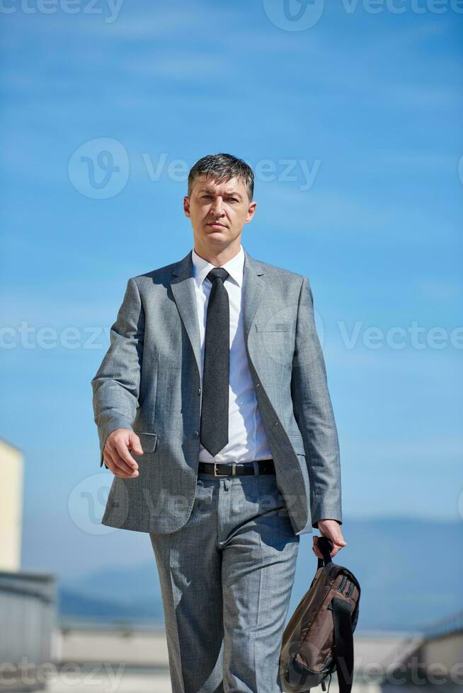 senior  businessman outdoors photo