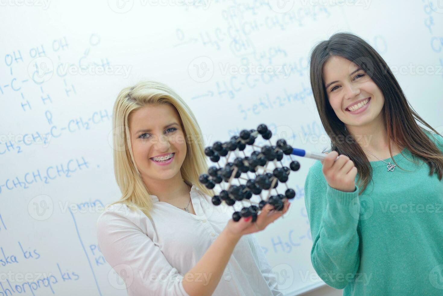 happy teens group in school photo