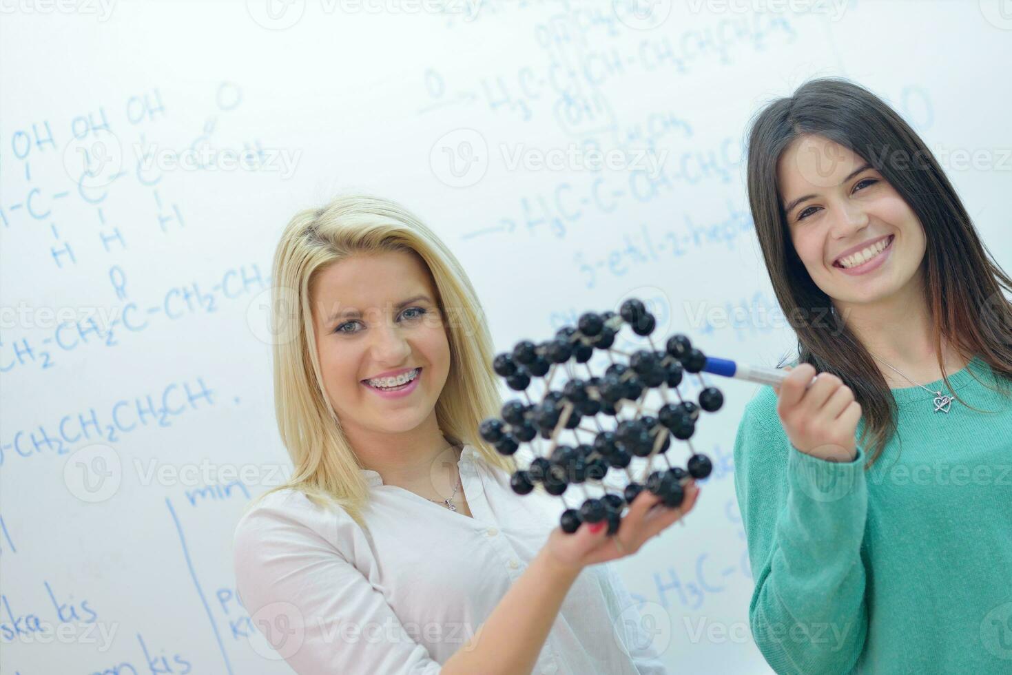 happy teens group in school photo