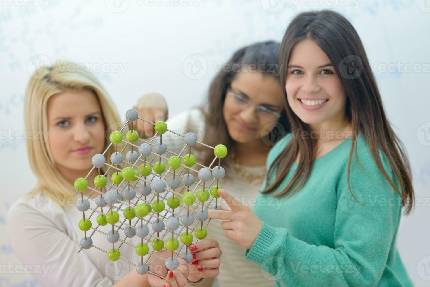 happy teens group in school photo