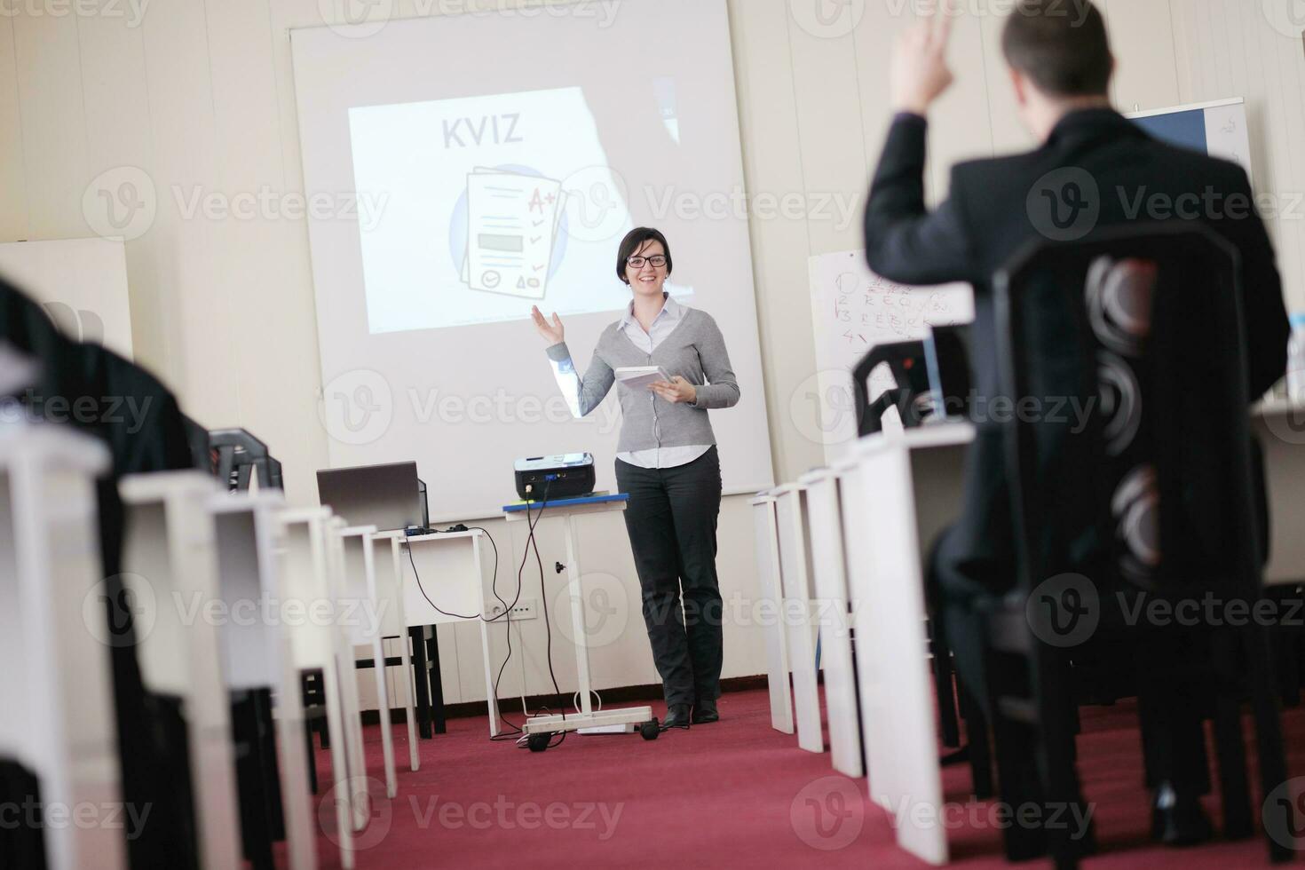 grupo de personas de negocios en seminario foto