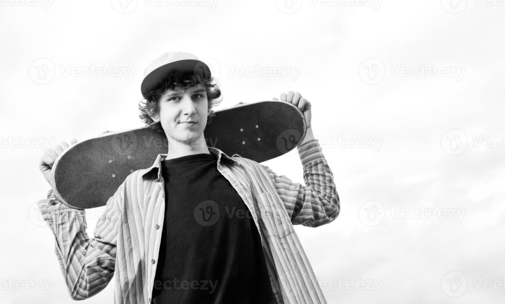 skate boarder portrait photo