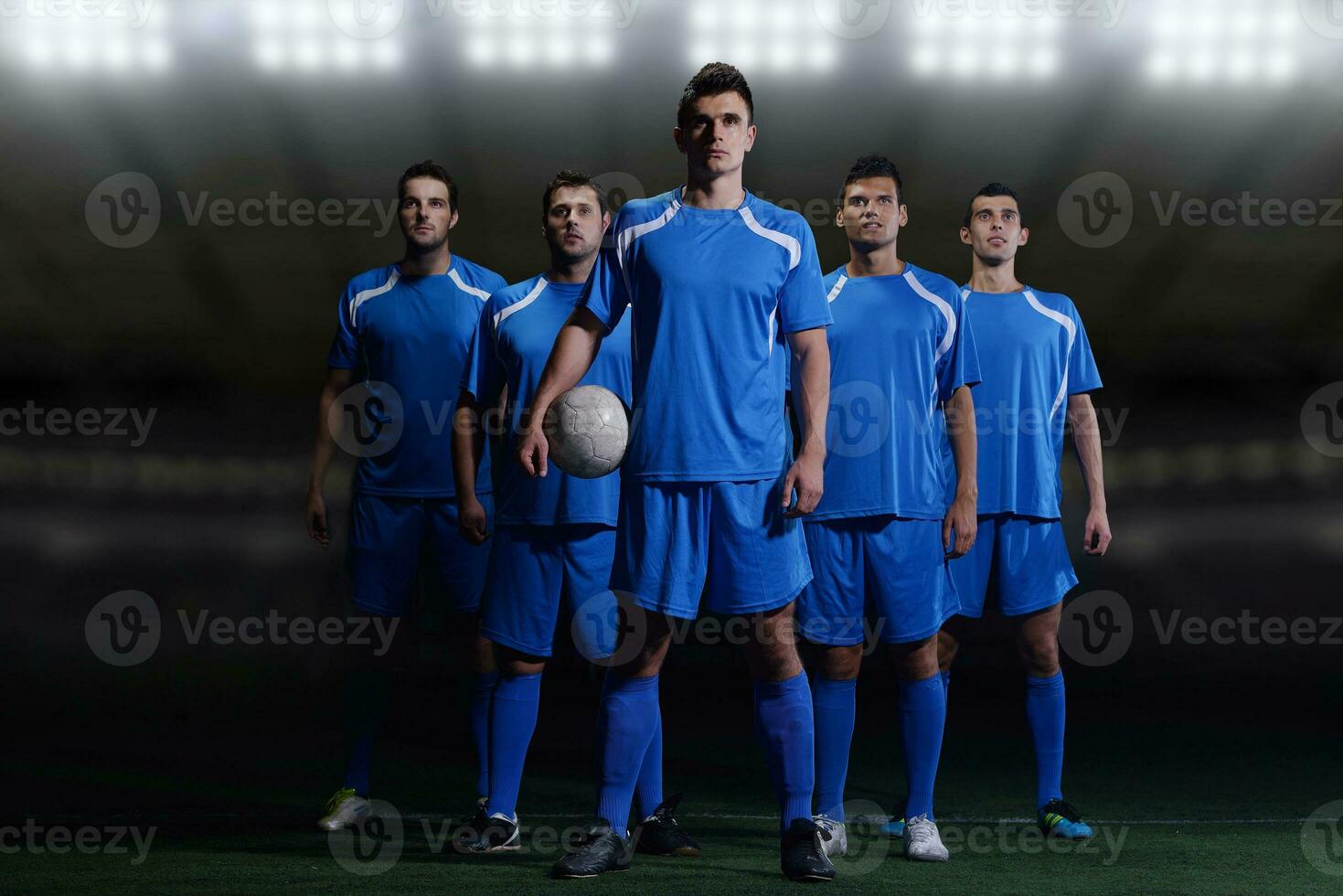 equipo de jugadores de fútbol foto