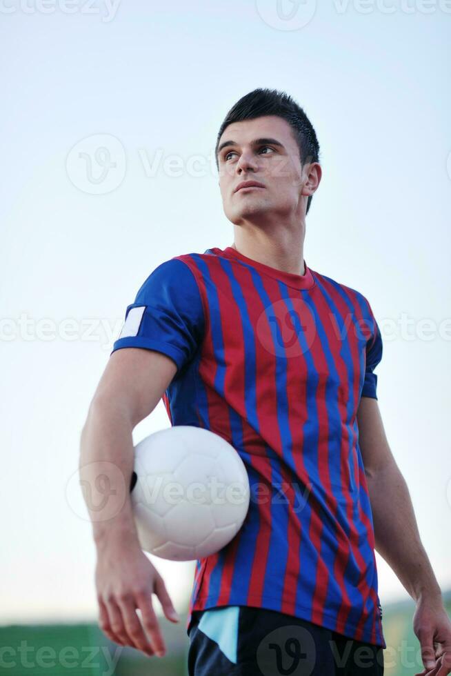 retrato de jugador de fútbol foto