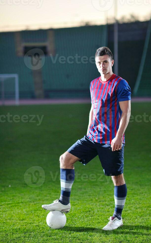 retrato de jugador de fútbol foto