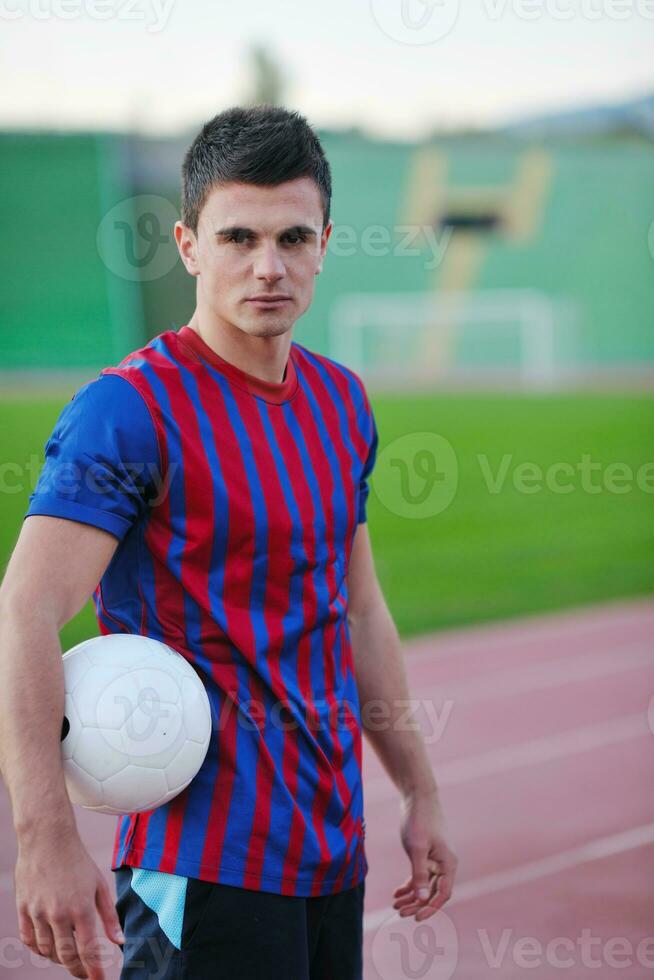 soccer player portrait photo