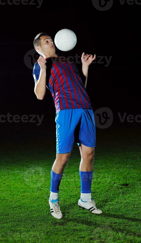 football player in action photo