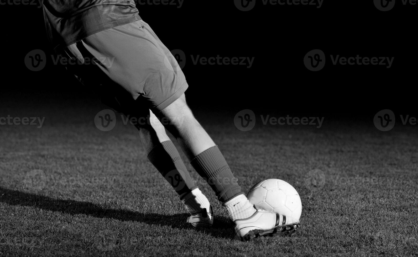 jugador de fútbol en acción foto