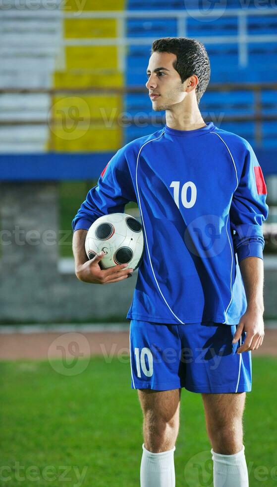 soccer player portrait photo