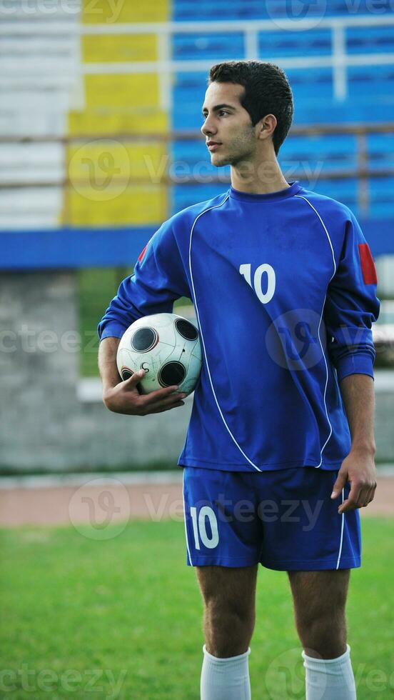 soccer player portrait photo