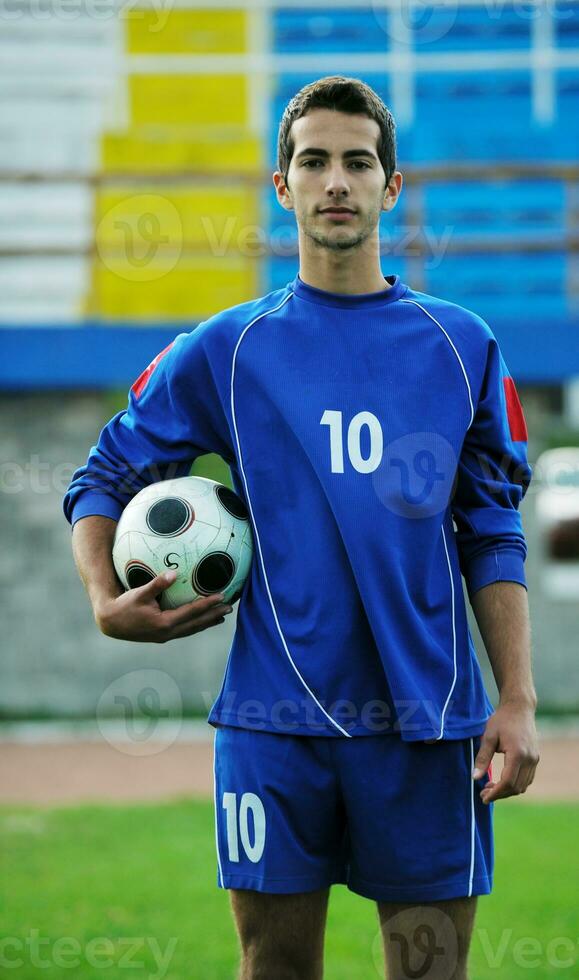 soccer player portrait photo