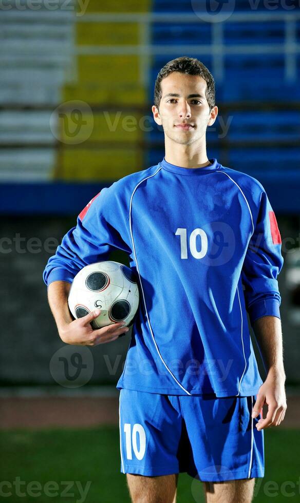 soccer player portrait photo