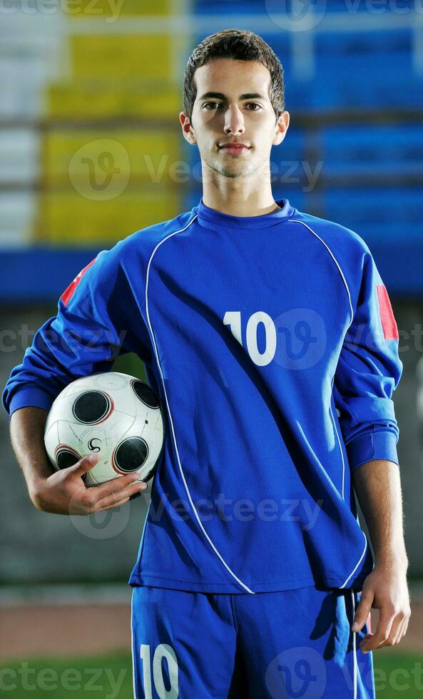 soccer player portrait photo