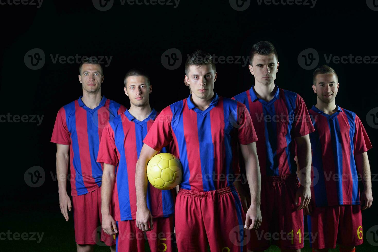 equipo de jugadores de fútbol foto