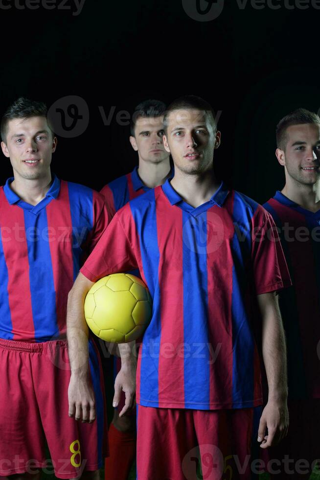 equipo de jugadores de fútbol foto