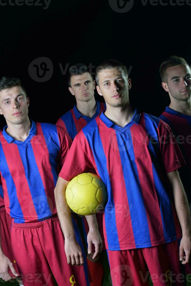 equipo de jugadores de fútbol foto