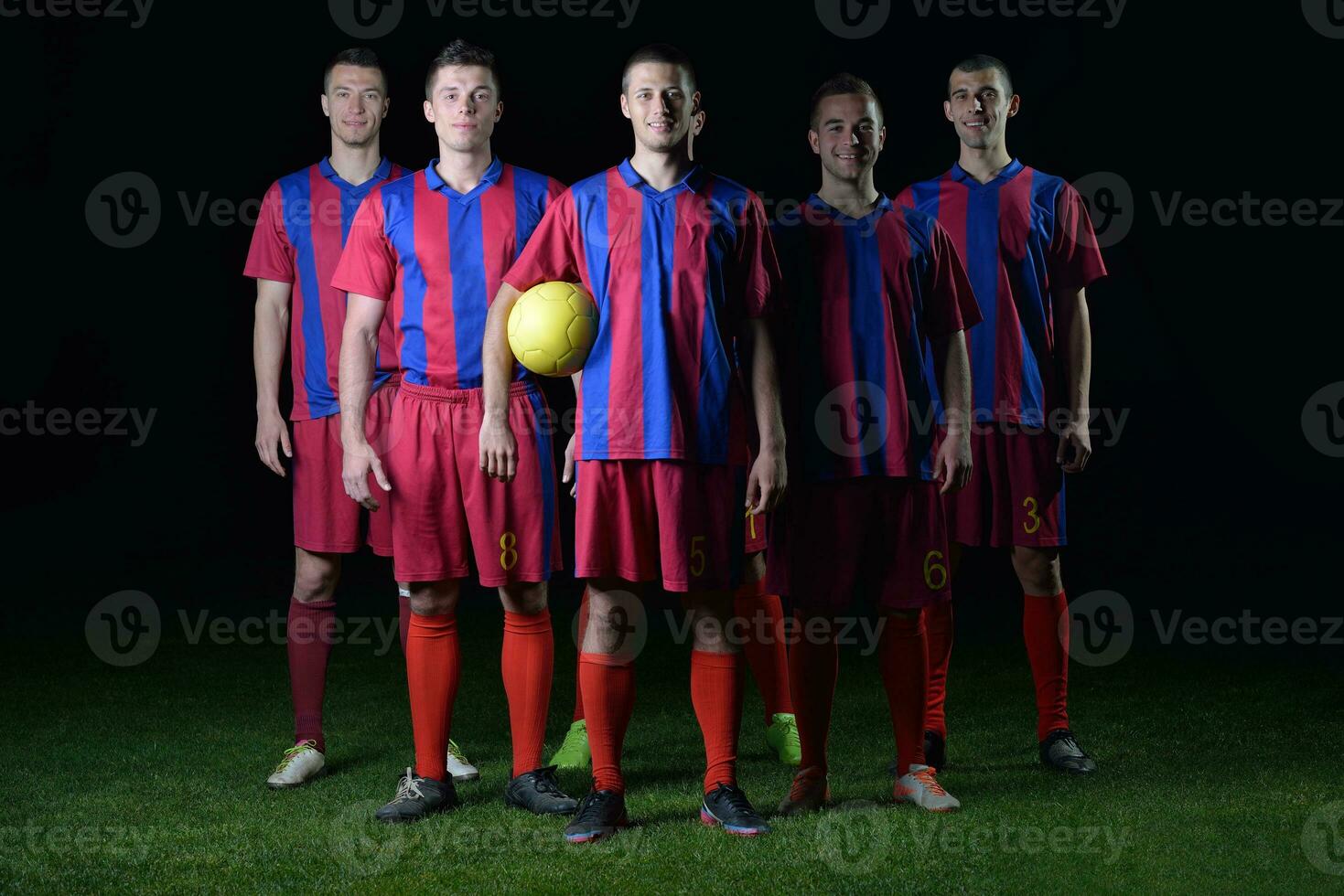 equipo de jugadores de fútbol foto