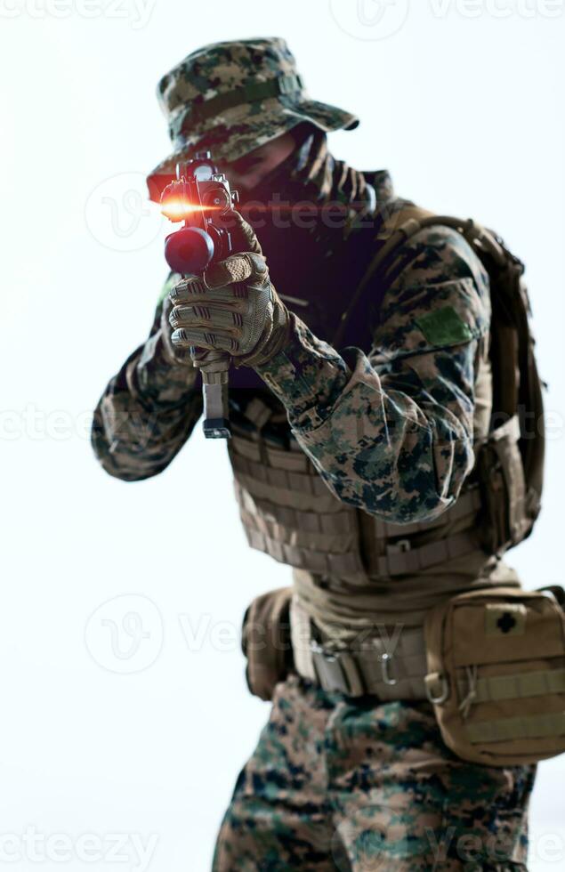 soldier aiming laseer sight optics glitch photo