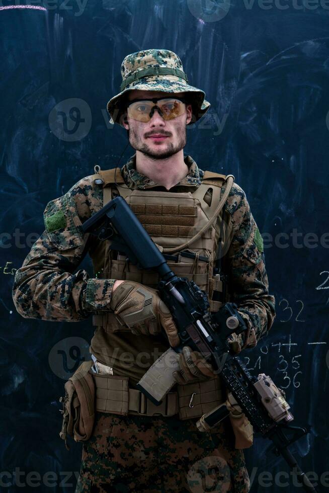 modern warfare soldier photo