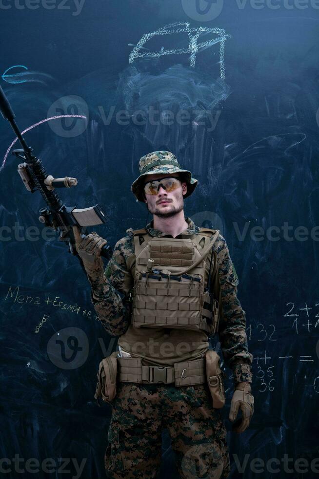 modern warfare soldier photo