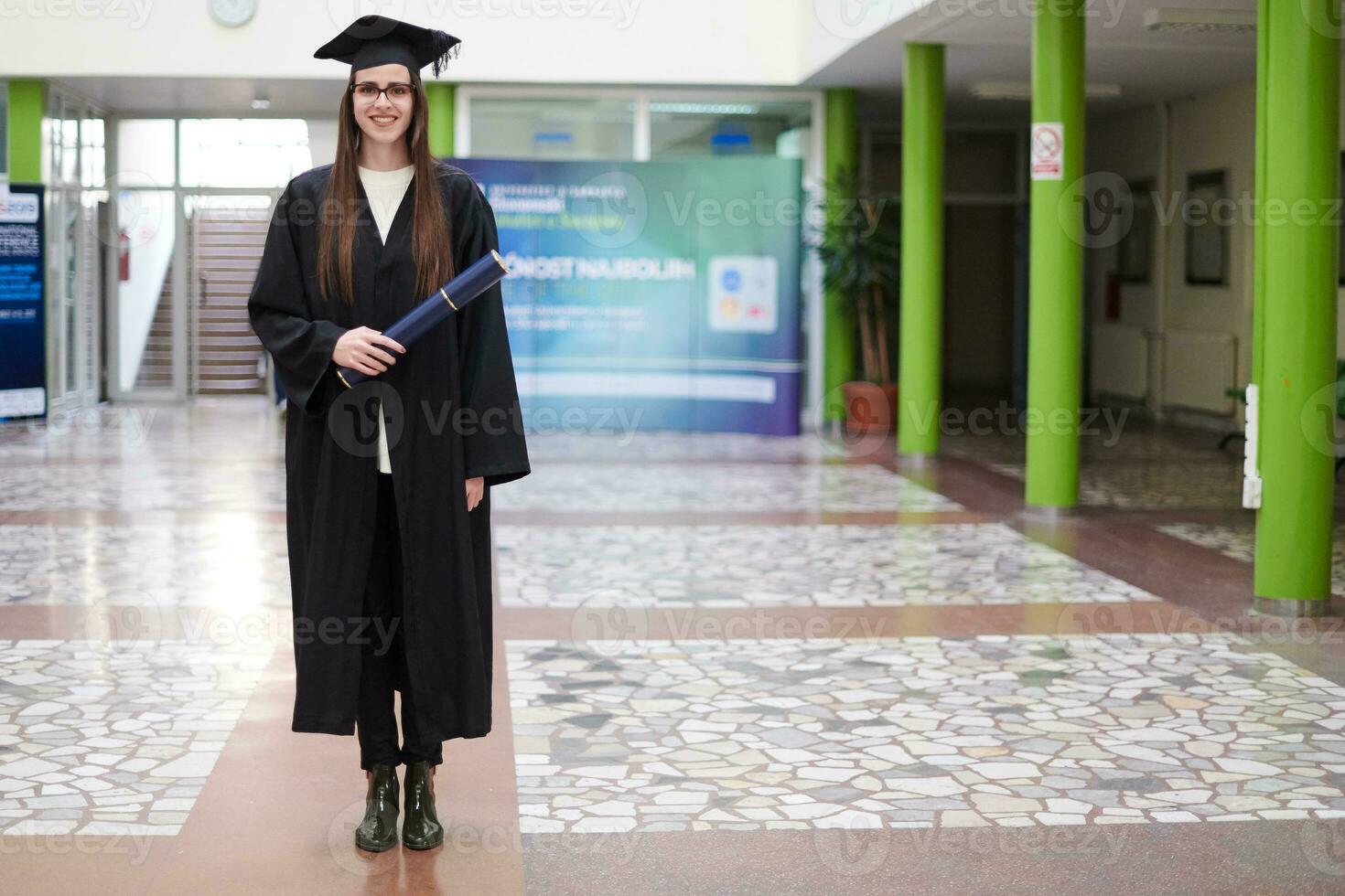 retrato del día de la graduación foto