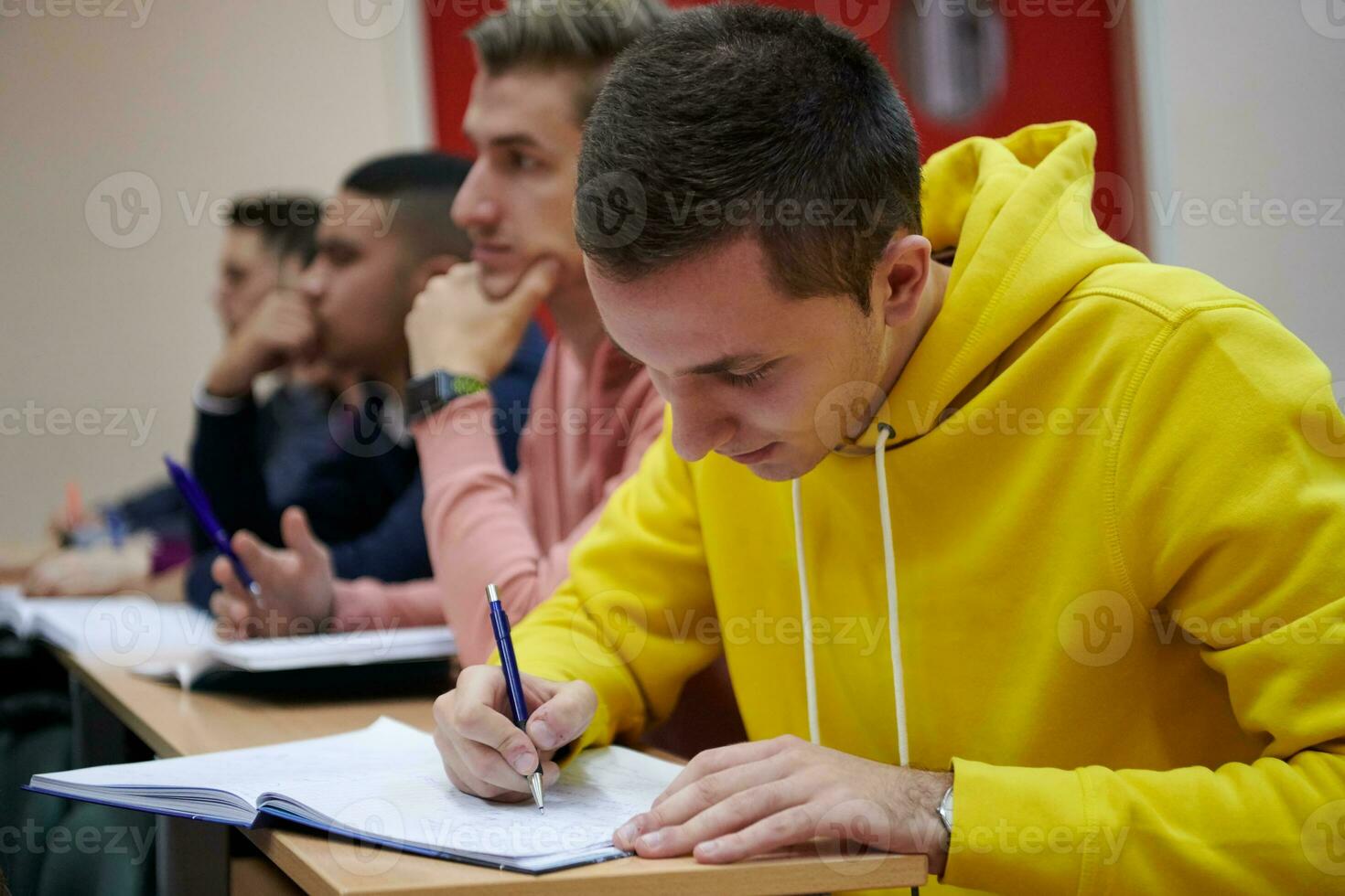 Students Gruop In Amphitheather photo