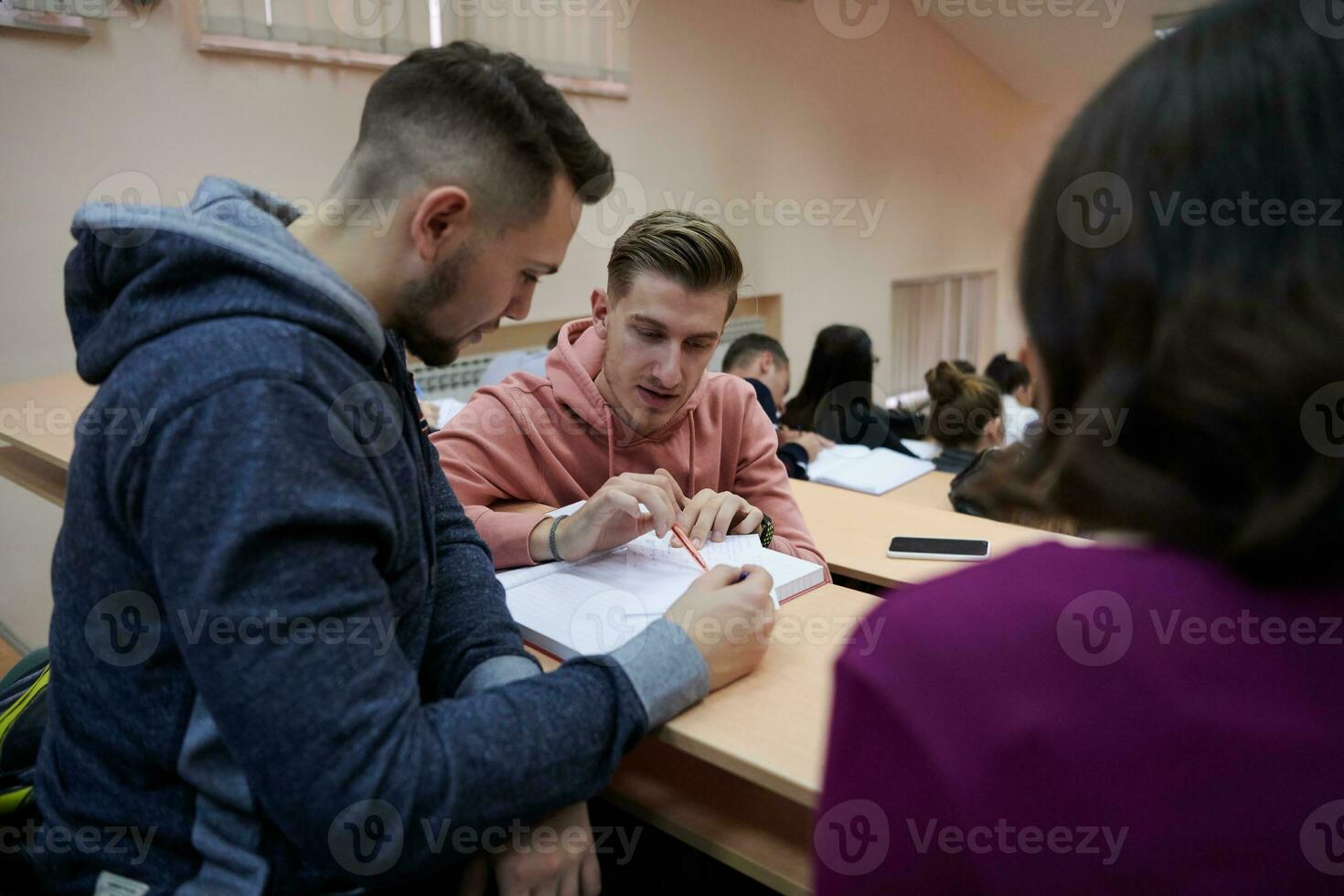 Students Gruop In Amphitheather photo