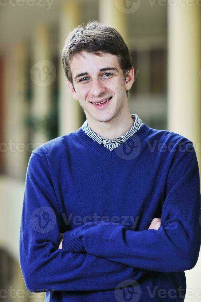 student male portrait at campus photo